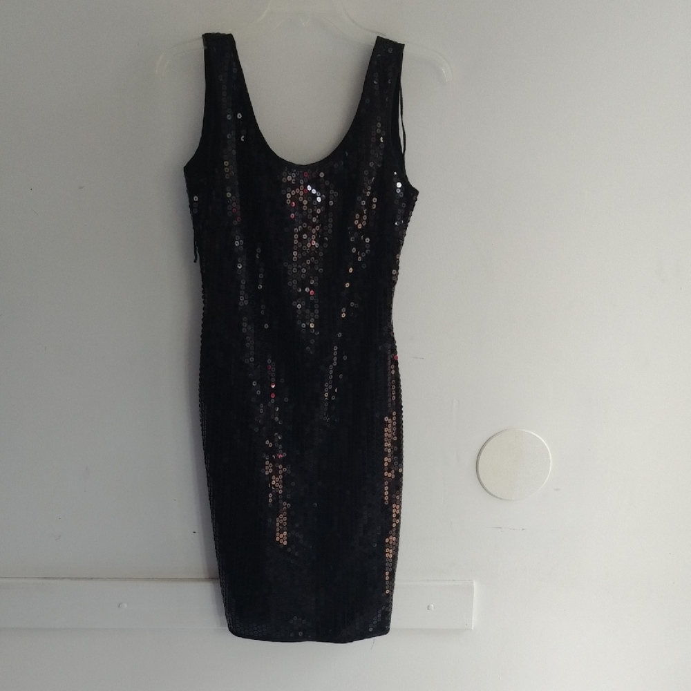 Elegant Black Sequin Dress